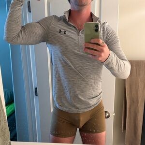 Under Armour Quarter Zip Muscle T's